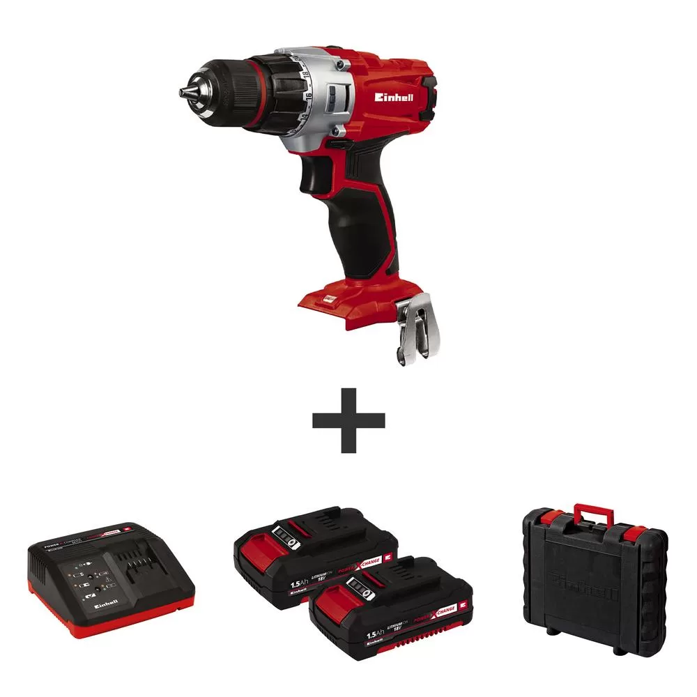 Einhell PXC 18V Cordless MAX 2-Speed Drill Driver Kit 2 Batteries and Fast Charger