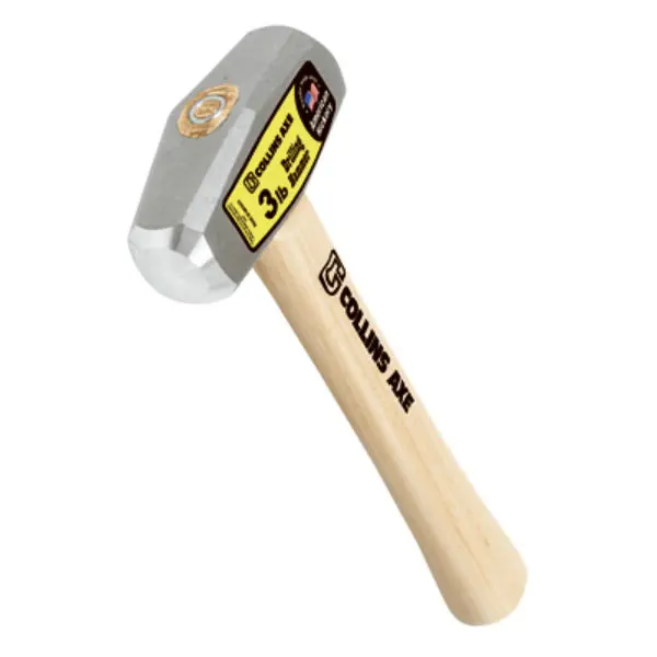 Collins DHT3HC Drilling Hammer 10 Inch Oval Eye Hickory Handle 3 Lb Head