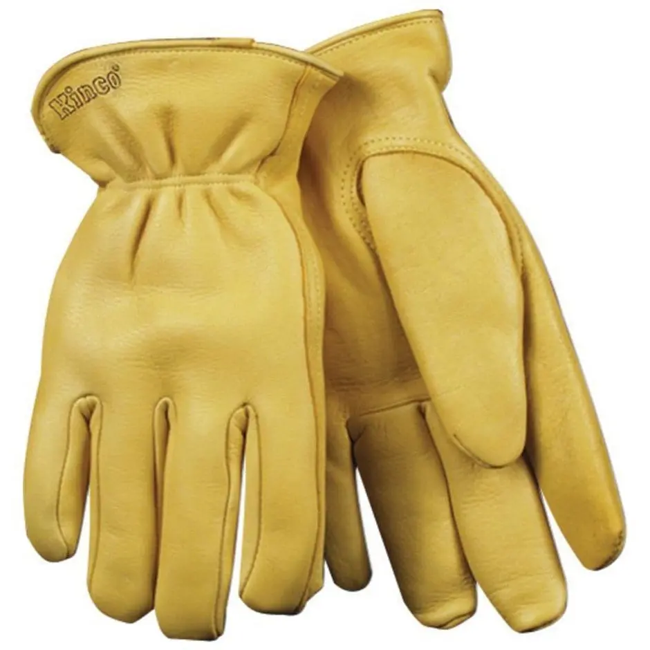Kinco Lined Grain Deerskin Driver Glove Flexible Work Gloves