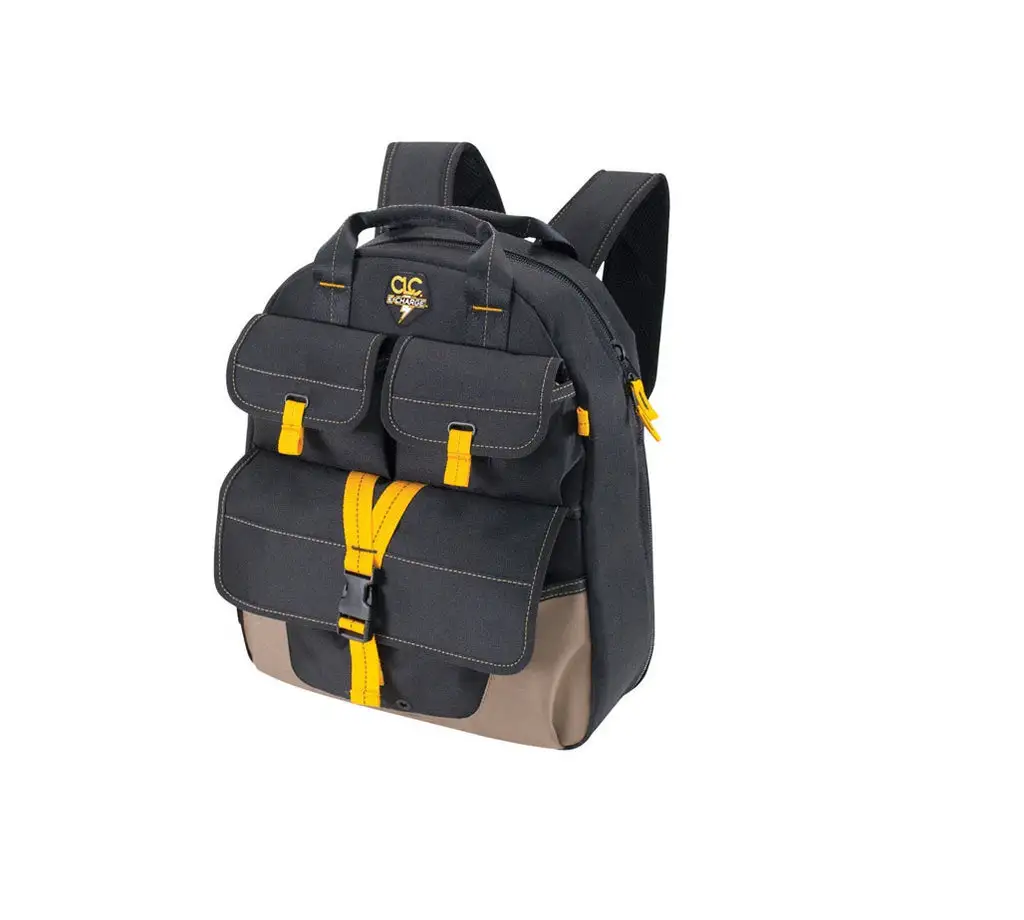 Tech Gear 29 Pocket Lighted Big Mouth Tool Bag - Low Price Best Electrical Hand Tool CLC