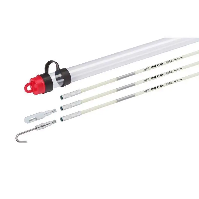 Milwaukee Fiberglass Fish Sticks 1 Pack Flexible Wire Pulling Tools Conduit