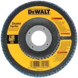 4-Inch 36-Grit Zirconia Flap Disc Grinding and Finishing Metal and Wood Dewalt