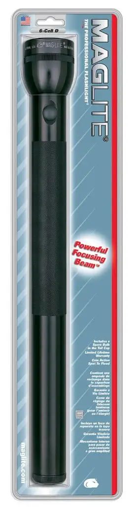 LED Flashlight 3D Cell Gray - Bright Light Electrical Repair Supplies Maglite