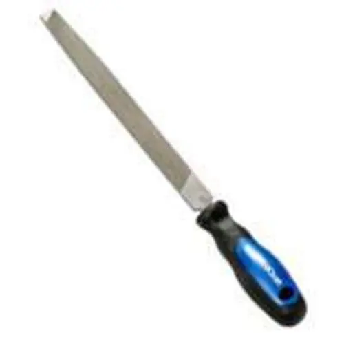 Mintcraft JL-F0013L 8 Inch Flat File Rubber Grip Smoothing Surfaces