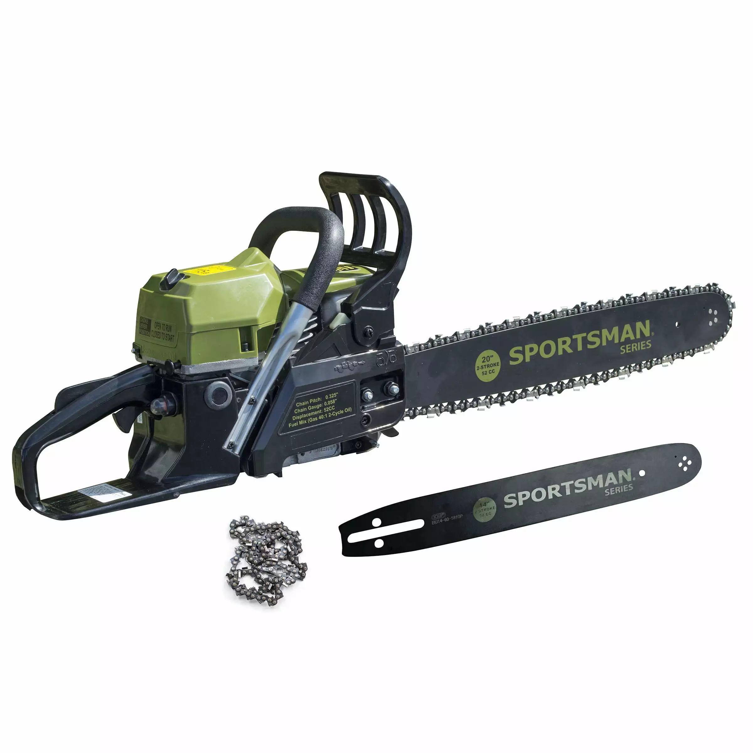 Sportsman Series 20 . and 14 . 52 cc Gas 2-Stroke Rear Handle Chainsaw Combo Kit
