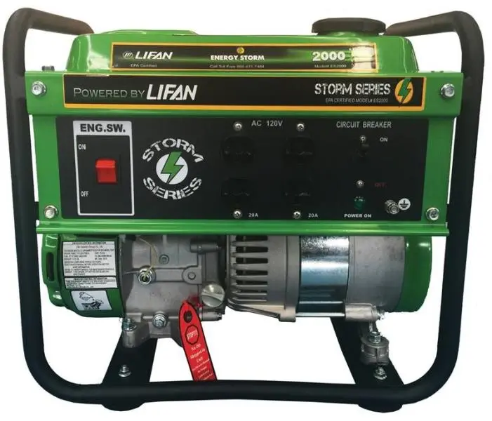 Energy Storm Gasoline Powered Portable Generator - Electrical Hand Tool Essential Lifan