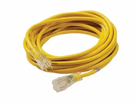 Yellow Jacket 2806 Extension Cord 15 Amp 100 Feet Durable Indoor Outdoor Power Cord