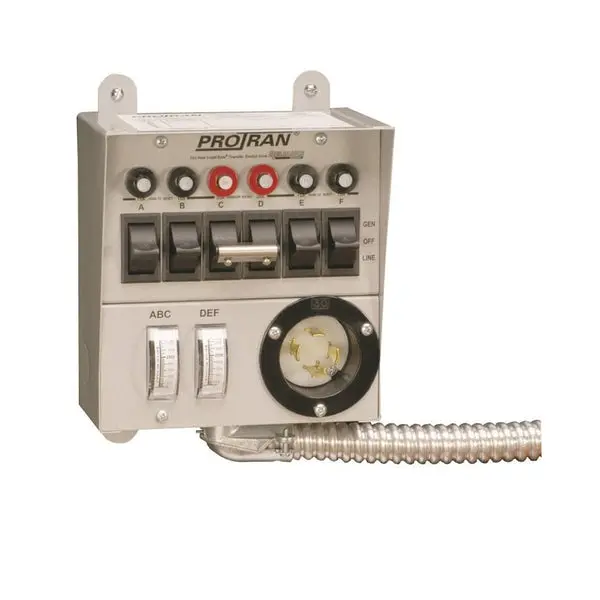 Reliance Controls 306C Transfer Switch 60 120/250 V 7500 W 1-Phase Generators