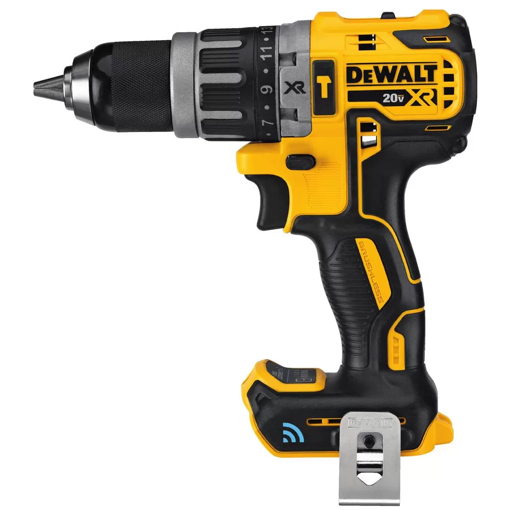 DEWALT 20V MAX XR Cordless Compact 1/2 Hammer Drill Tool Only Tool Connect