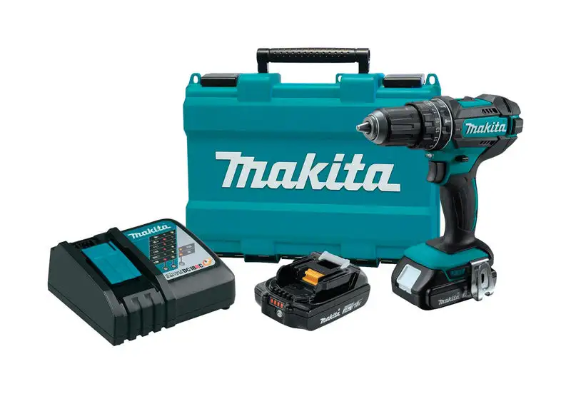 Makita 18V 1/2 Inch Cordless Hammer Drill/Driver Kit Battery and Charger