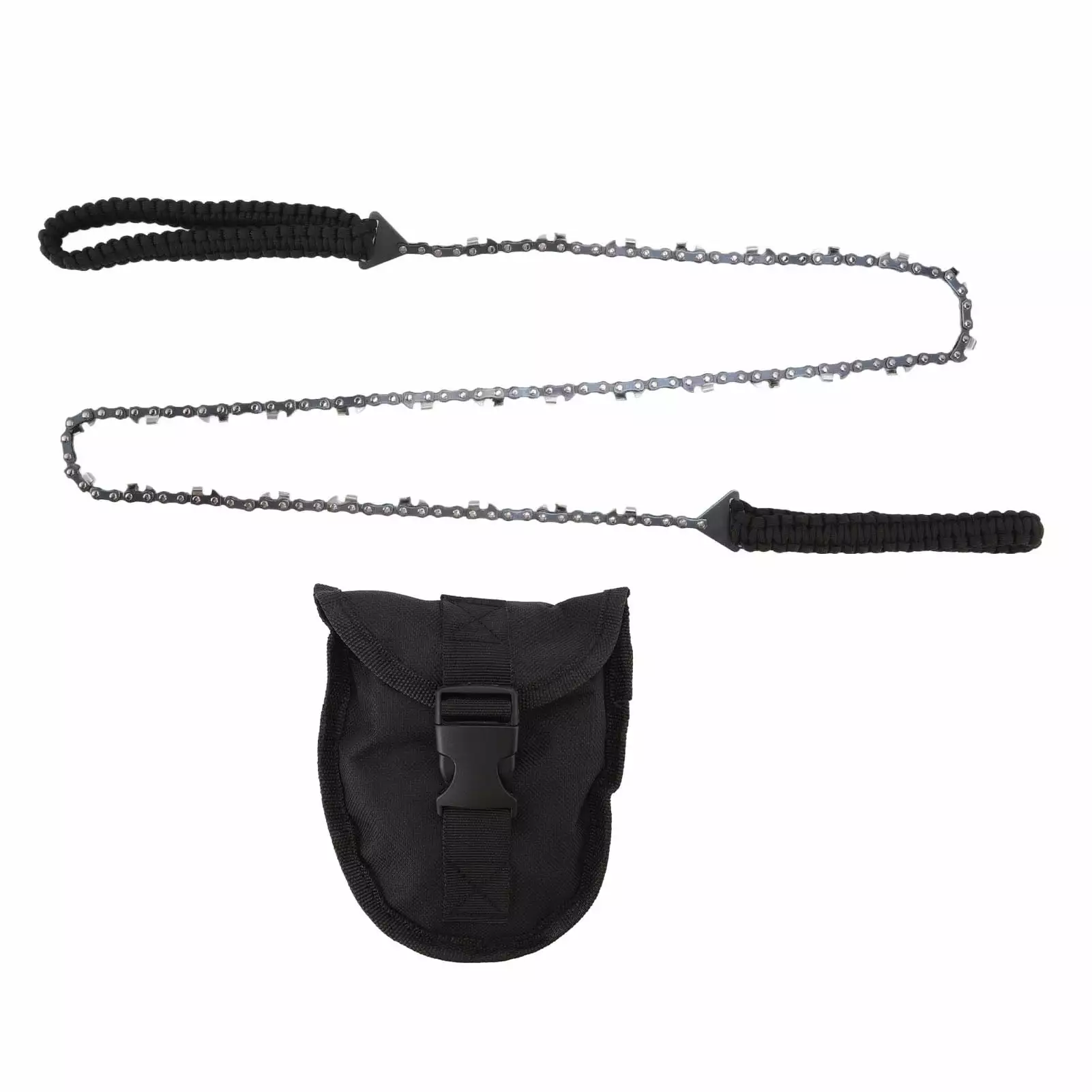 64 Links 31 Cutter 3/8 48 Inch High Reach Tree Limb Hand Rope Chain Saw Black Paracord mianaxishangmao