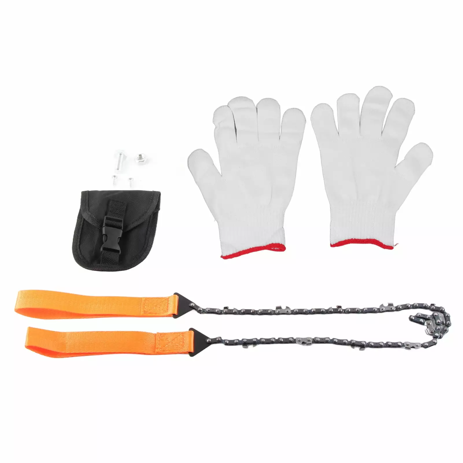 PAOMIAN Pocket Chainsaw 26in Tree Limb Hand Rope Chain Saw 11 Blades High Hardness Chainsaw Tree Pruning