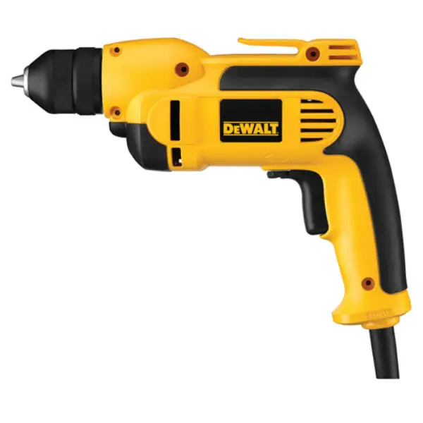 DeWalt DWD112 Heavy-Duty VSR Pistol Grip Drill Keyless Chuck 3/8 Inch 8.0A