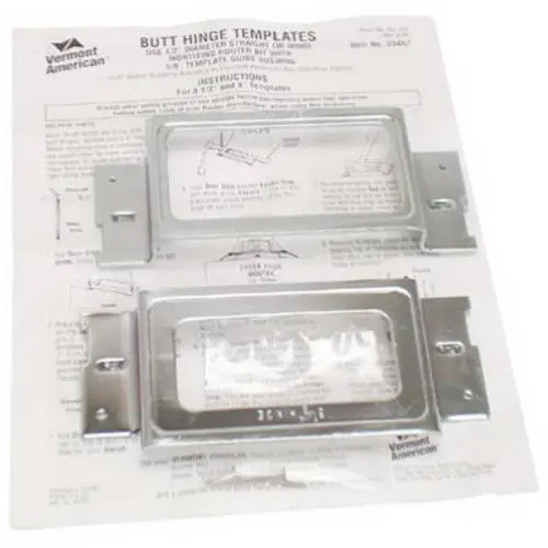 Vermont American 23457 Hinge Mortising Template 3-1/2 & 4 Inch