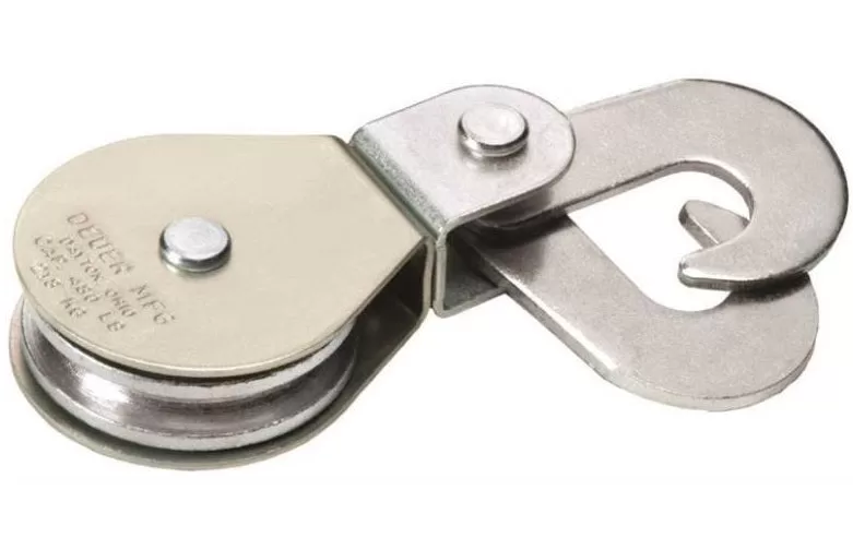 Deuer DB30HS Swivel Eye Scissor Hook Block Steel 650 Lbs Capacity Heavy Lifting