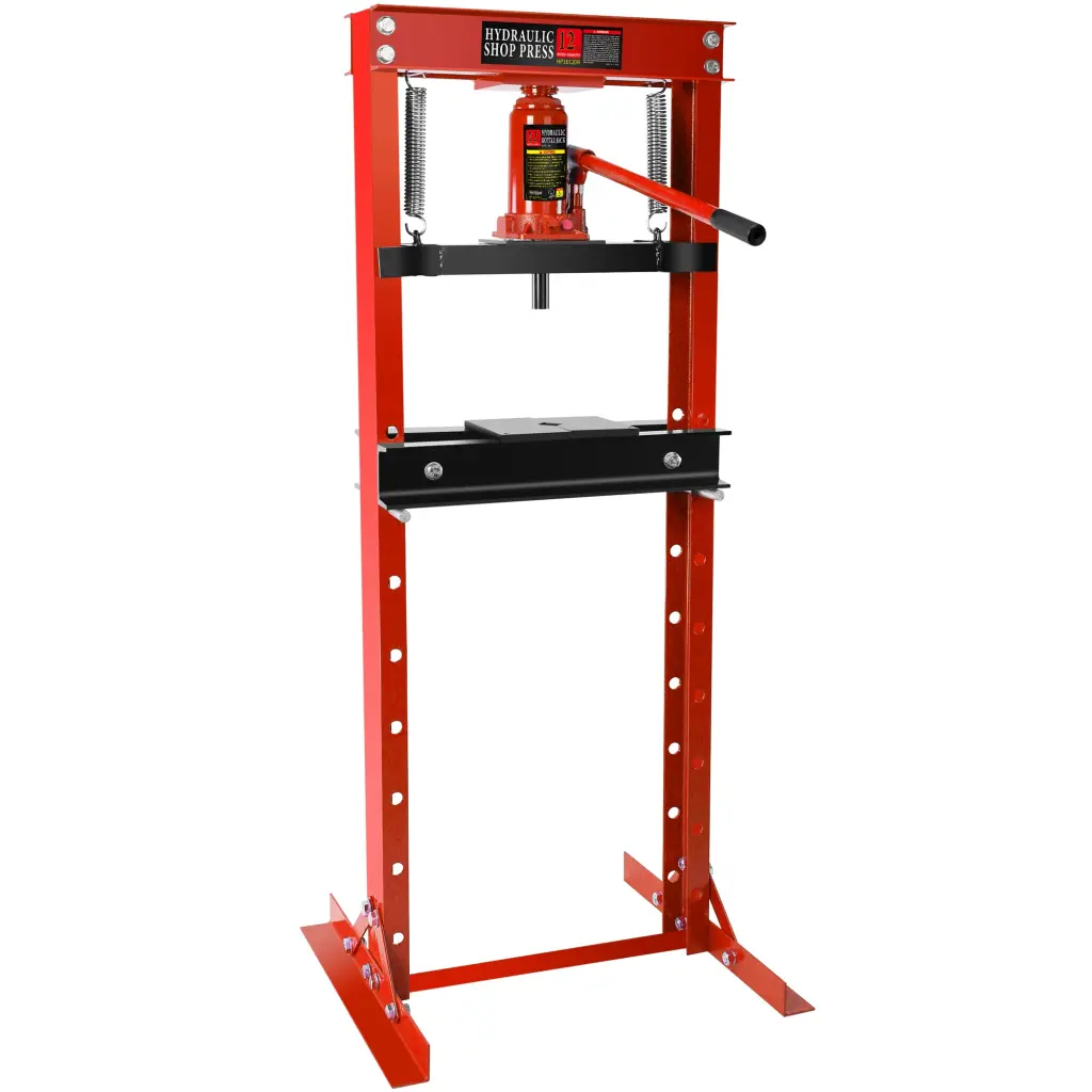 12 Ton Hydraulic Shop Floor Press Alloy Metal H Frame Heavy Duty ys