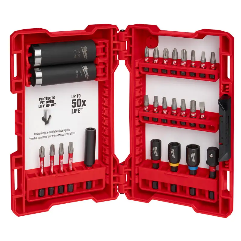 Milwaukee Shockwave 1/4 . Hex Impact Driver Bit Set 18-Piece Assorted