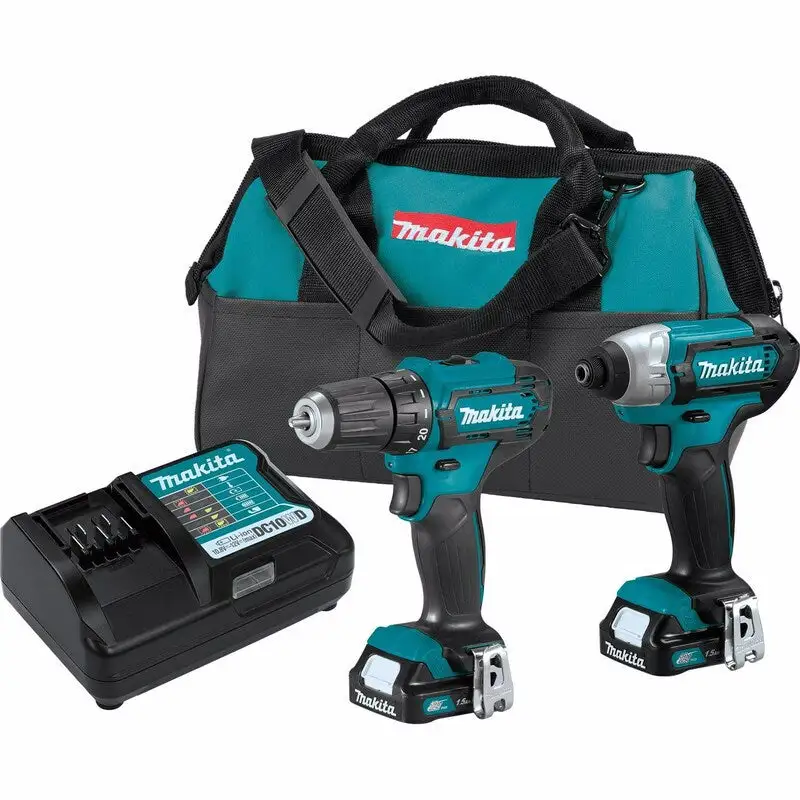 Makita 12V MAX CXT 1/4 . Cordless Brushed Impact Driver Kit Battery and Charger