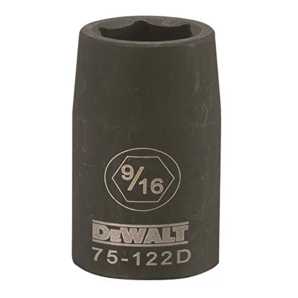 DeWalt DWMT75122OSP Black Oxide Impact Socket 1/2'' Drive 6-Pt 9/16''