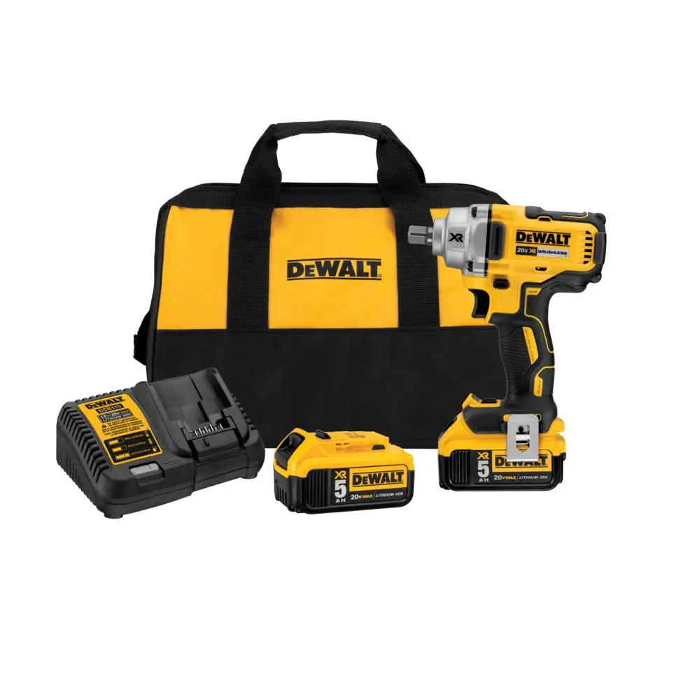 DeWalt DCF889M2 20V Lithium-Ion Cordless Impact Wrench Kit 2 Batteries