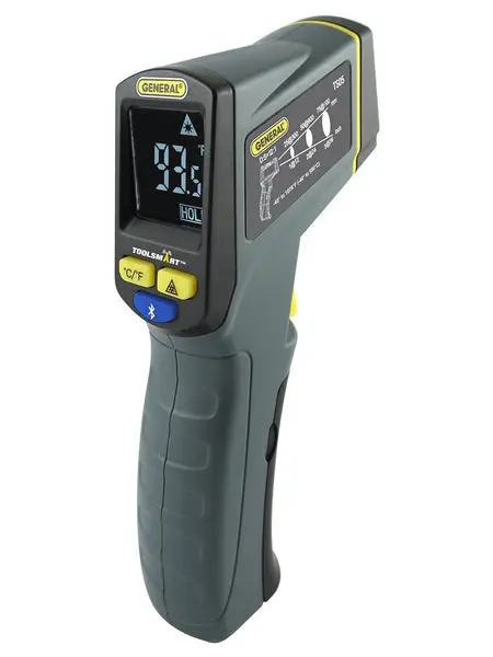 General Tools TS05 Infrared Bluetooth Thermometer Grey/Black Non-Contact Temperature Measurement