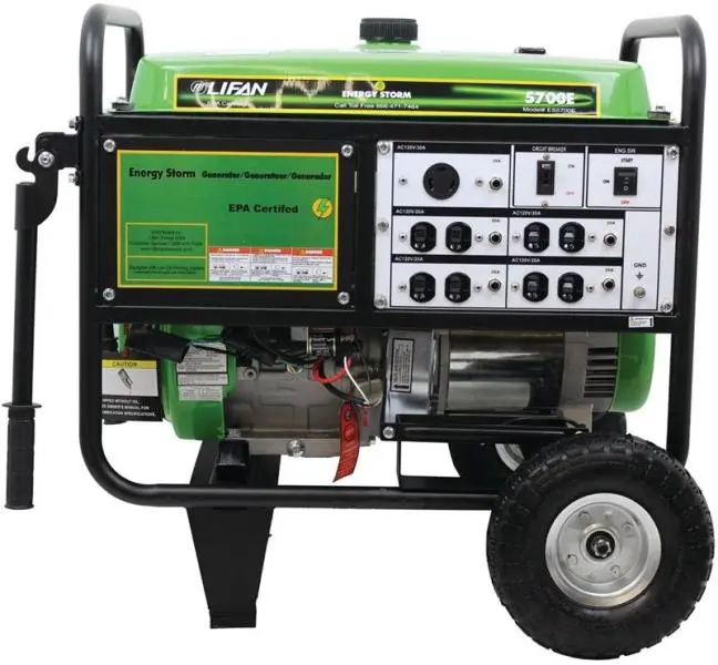 Energy Storm Gas Powered Portable Inverter Generator Green - Low Price Tool Supply Lifan