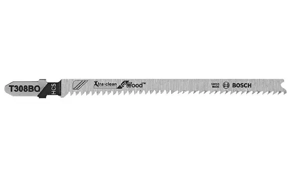 Bosch T308BO Extra Clean Wood T-Shank Jig Saw Blades 3 Pack Precision Cutting