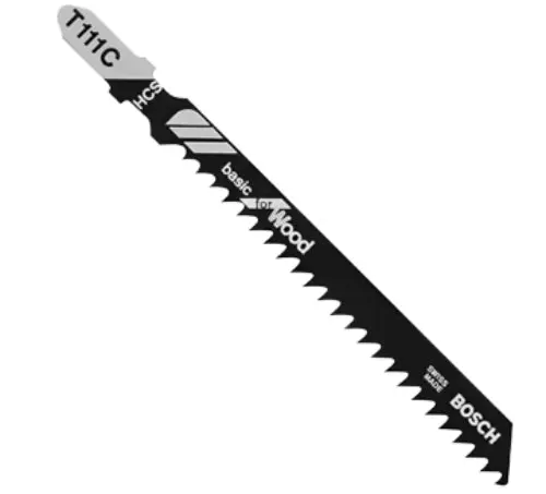 Bosch T111C 4" Wood Cutting Jig Saw Blade 8 TPI 5-Pack Smooth Cuts