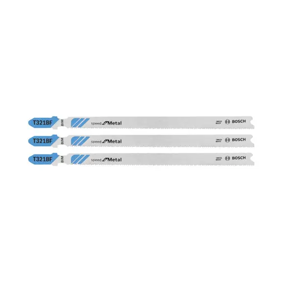 Bosch T321BF3 T-Shank Jig Saw Blade Bi-Metal 12 TPI 3 Piece Set Smooth Cuts