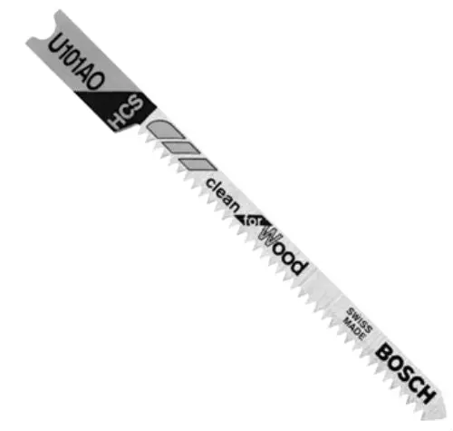 Bosch U101AO3 Universal Shank High Carbide Steel Jigsaw Blades 20 TPI 3-Pack Precision Cutting
