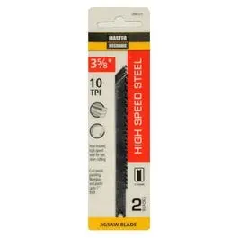2-Pack 3-5/8-Inch 10-TPI High-Speed Steel Metal-Cutting Jigsaw Blades Master Mechanic