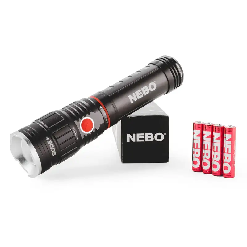 NEBO Slim 500 Lumen Red LED Pocket Light Compact Flashlight