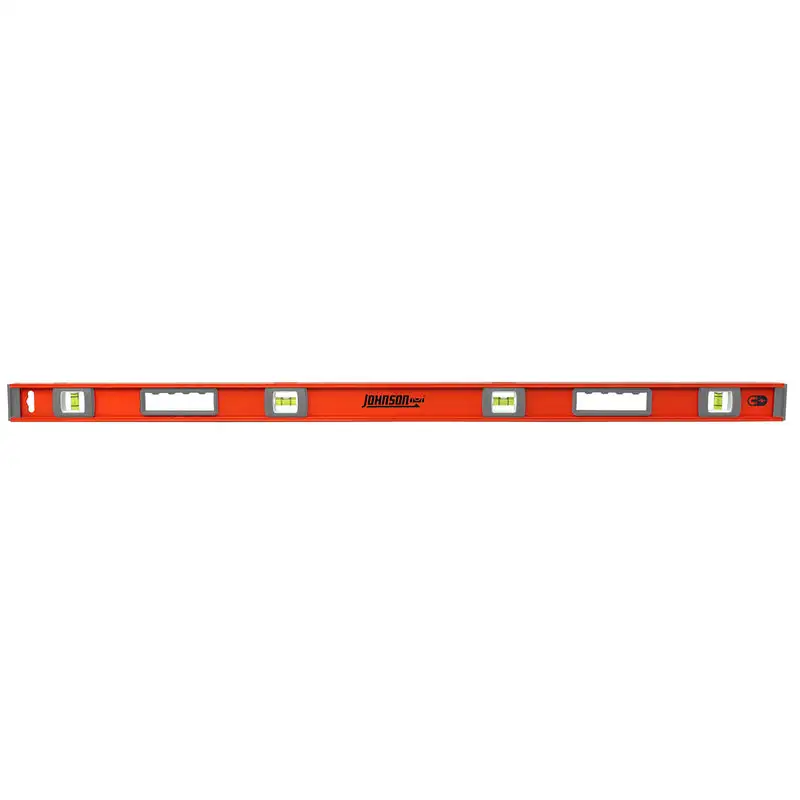 Johnson 48 . Aluminum Magnetic I-Beam Level 4 Vial Precision Leveling
