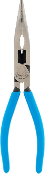 Channellock E388 XLT Bent Long Nose Plier Cutter 8 Inch High Leverage Design