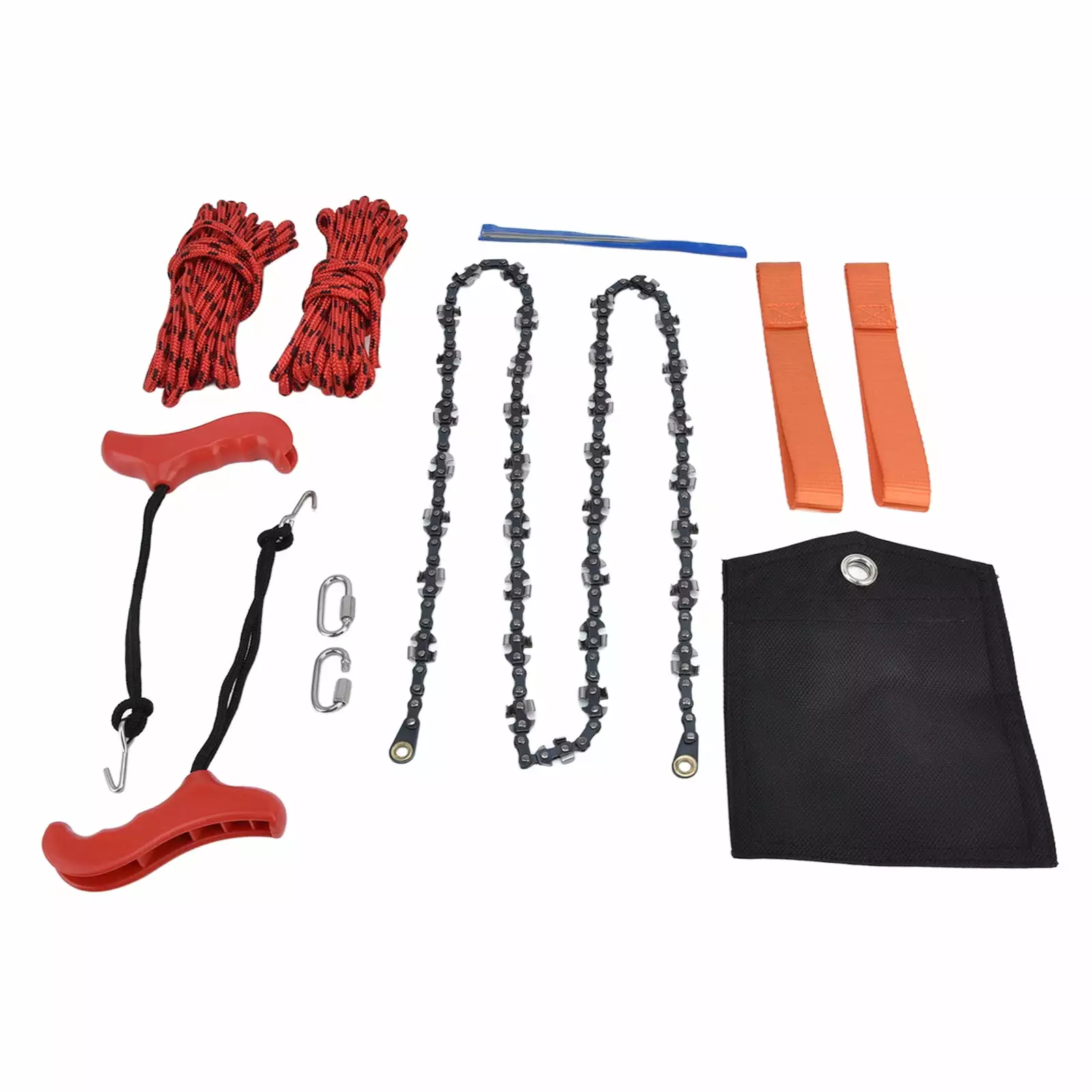 Hand Rope Chain Saw Productive Both Sides Teeth Blades Folding Pocket Chainsaw Tree Limb 53 Inch jinanming