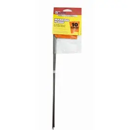 15-Inch Fluorescent Orange Marking Stake Flags 10-Pack C.H. Hanson
