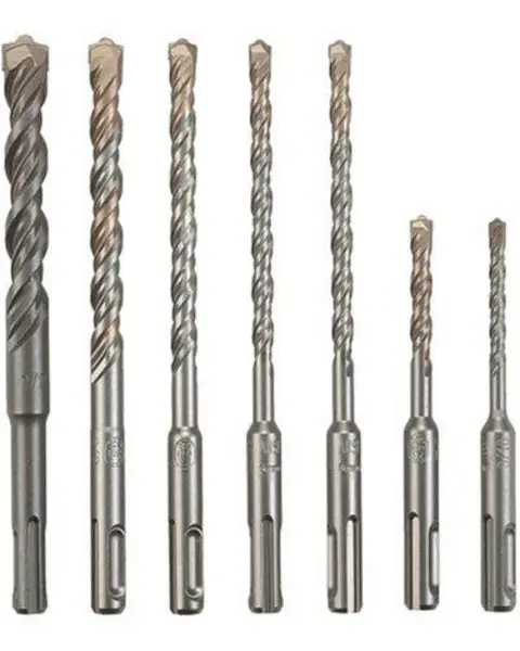 Bosch HCK001 SDS-Plus Bulldog Rotary Hammer Bit Set 7-Piece Masonry Drilling