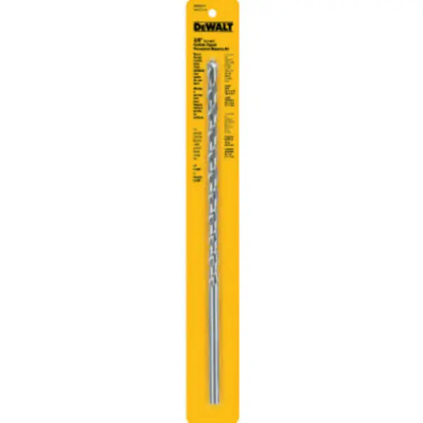 DeWalt DW5231 Carbide Tipped Premium Percussion Masonry Drill Bit 3/8 x 12 Inch