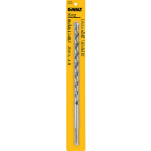 DeWalt DW5236 Carbide Tipped Premium Percussion Masonry Drill Bit 1/2 x 12 Inch