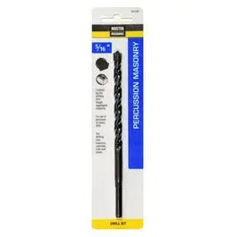 Percussion Masonry Drill Bit 5/16 x 6-Inch Heavy Duty Drilling Master Mechanic