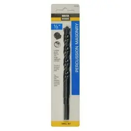 Percussion Masonry Drill Bit 1/2 x 6-Inch Large Hole Drilling Concrete Master Mechanic