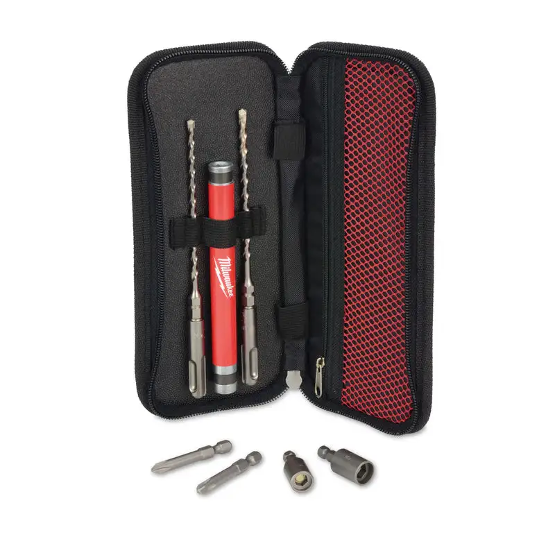 Milwaukee Tapcon Carbide Tipped SDS-plus Screw Installation Kit 7 Piece Set