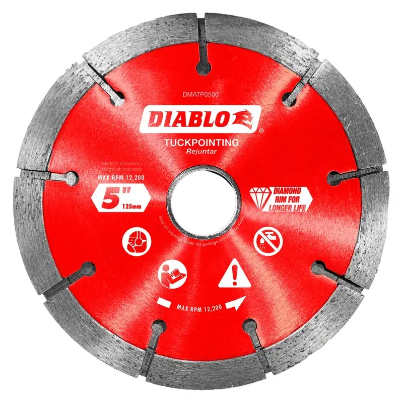 Diablo 5 Inch Diamond Tuck Point Masonry Cut-Off Wheel 7/8 Inch Arbor