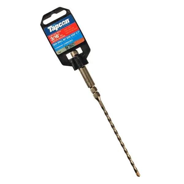 Tapcon 11492 Carbide-Tipped SDS Shank Drill Bit 5/32 x 7 Inch Precision Concrete Drilling