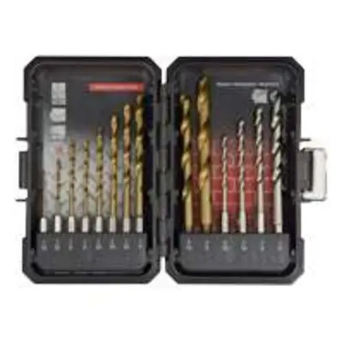 Vulcan 416621OR 14-Piece Metal and Masonry Drill Bit Set 1/4 Inch