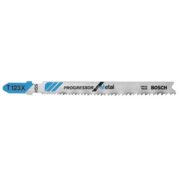 Bosch T123X Progressor Metal HSS T-Shank Jig Saw Blades 4 Inch 5-Pack