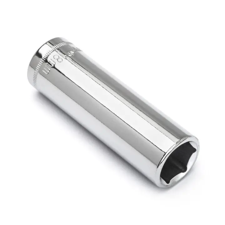 Crescent 1/2 Drive 6 Point Deep Metric Socket 18mm Heavy Duty Automotive Tool
