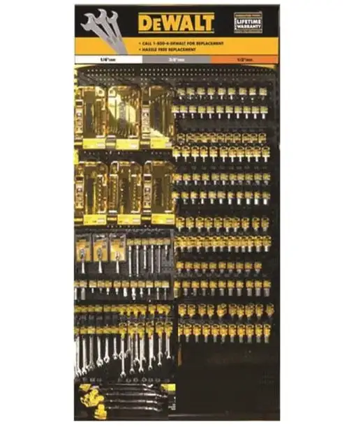 DeWalt DWMT74209 Metric/SAE Socket Set 90 Pieces 3/8 Inch 12 Points Professional