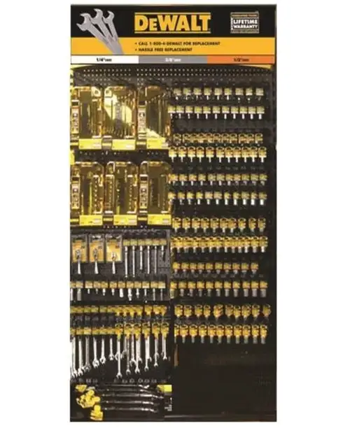 DeWalt DWMT74211 Metric/SAE Socket Set 86 Pieces 1/2 Inch 12 Points Professional