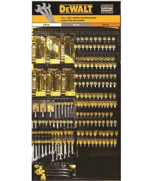 DeWalt DWMT74214 Metric/SAE Socket Set 46 Pieces 1/2 Inch 6 Points Professional